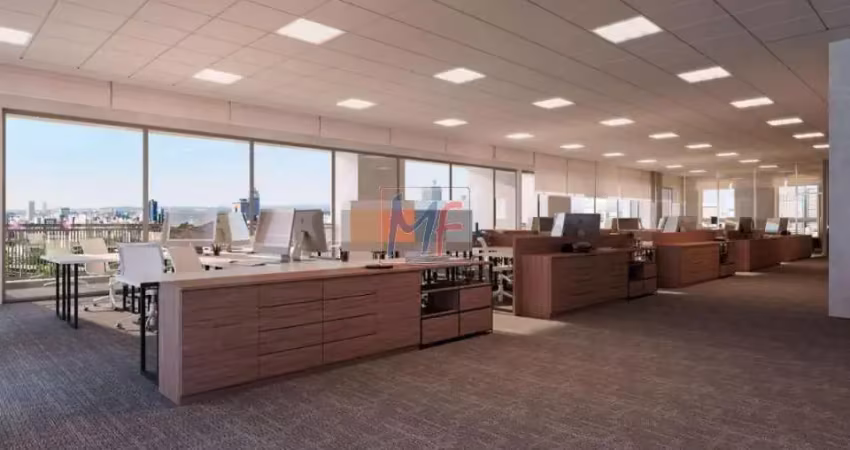 Excelente sala comercial na vila gomes cardim, 633m² a.u., vão livre, varanda, 2 banheiros, elevador, recepção, portaria 24h (ref 18.064)