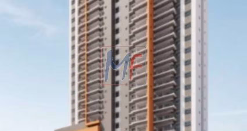 Excelente apto no Belenzinho, 92m² a.u., 2 dormitórios (1 suíte), sala, cozinha, terraço ampliado, 1 vaga, lazer (REF 18.156)