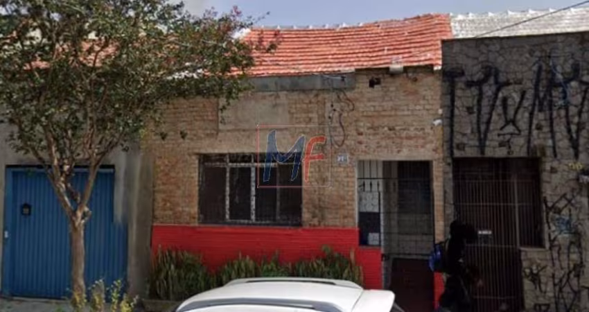 Excelente terreno na Barra Funda, com 290m² de área, testada de 10 m, Zoneamento ZEM. Não aceita permutas (REF 18.204)