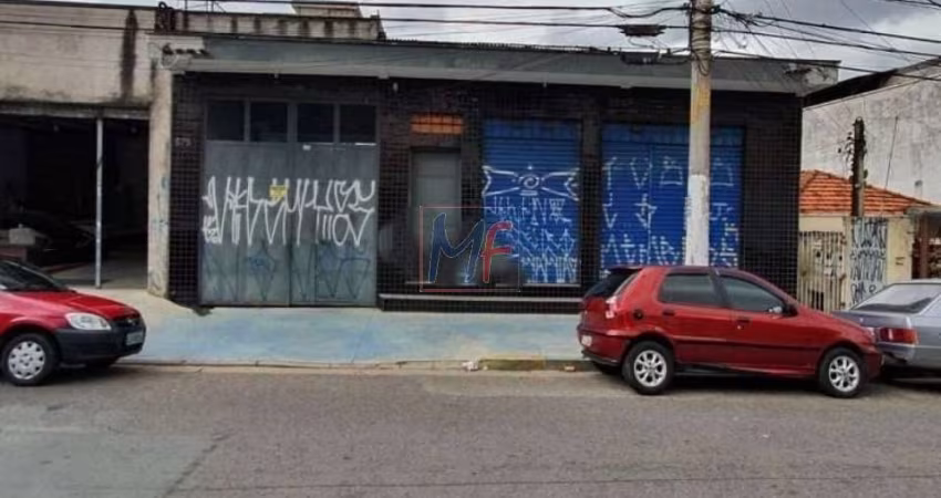 Excelente galpão na Vila Esperança, 680 m² a.u., recepção, escritório, cozinha, refeitório, vestiário, 4 banheiros, ligação trifásica (REF 18.458)