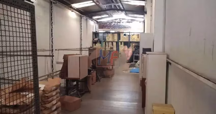 Excelente galpão na mooca, 420 m² a.u., recepção, mezanino, salão em vão livre, 3 salas, 5 banheiros, cozinha, energia trifásica (ref 18.461)
