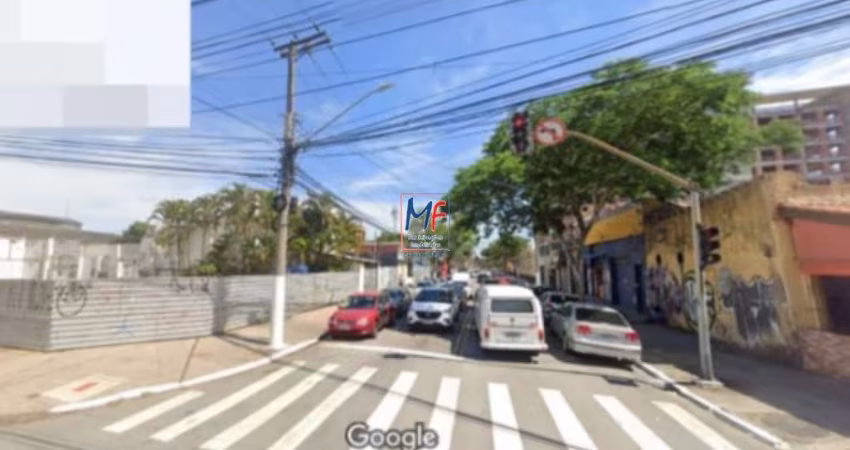 Excelente Terreno Barra Funda, com área total  949 m², duas frentes com 29,70 m e 14,90 metros. Zoneamento  ZEM. REF: 18.638
