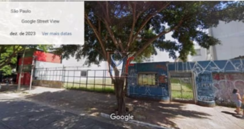 Excelente terreno Barra Funda, 669 m² a.c., 1.650 m² terreno , testada 32 m, Zon. ZEM. Não aceita permutas (REF 19.078)