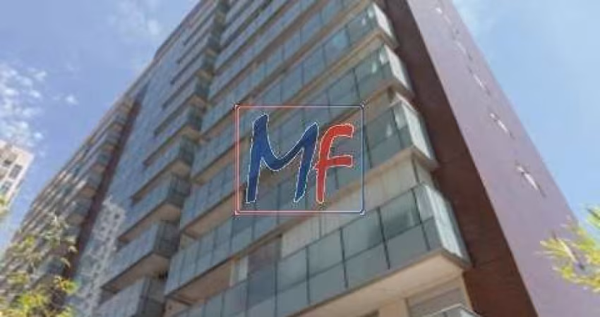 Excelente apto na Chácara Santo Antônio, com 33m² a.u., 1 dormitório, sala, cozinha, 1 vaga, lazer. Prox. Shopping Morumbi (REF 19.154)