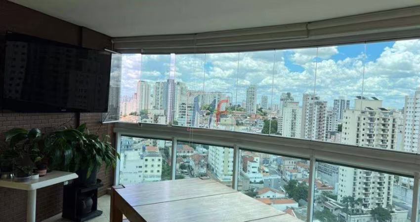 Excelente apto em  Santana, 190m² a.u., 3 quartos (3 suítes), sala, cozinha, dep. empregada, varanda gourmet, depósito, 4 vagas (REF 19.242)