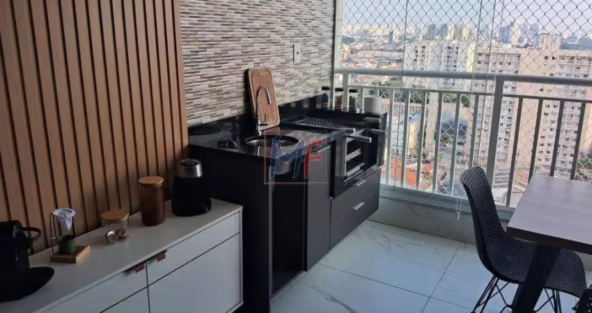 Excelente apto na vila guilherme, com 62m² a.u., 2 dormitórios (1 suíte), sala, cozinha planejada, varanda gourmet, 1 vaga, lazer (ref 19.285)