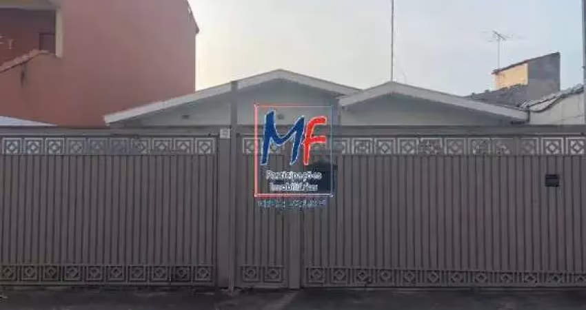 Excelente casa térrea no Centro S. Bernardo do Campo, com 256m² a.u., 3 suítes, sala, quintal, edícula, 3 vagas (REF 19.608)