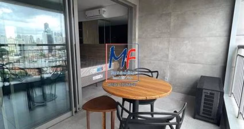 Excelente apartamento (Studio) , 35,50 m²  a.u., 1 dormitório, banheiro, 1 vaga. No prédio mais alto de São Paulo. REF: 19.842