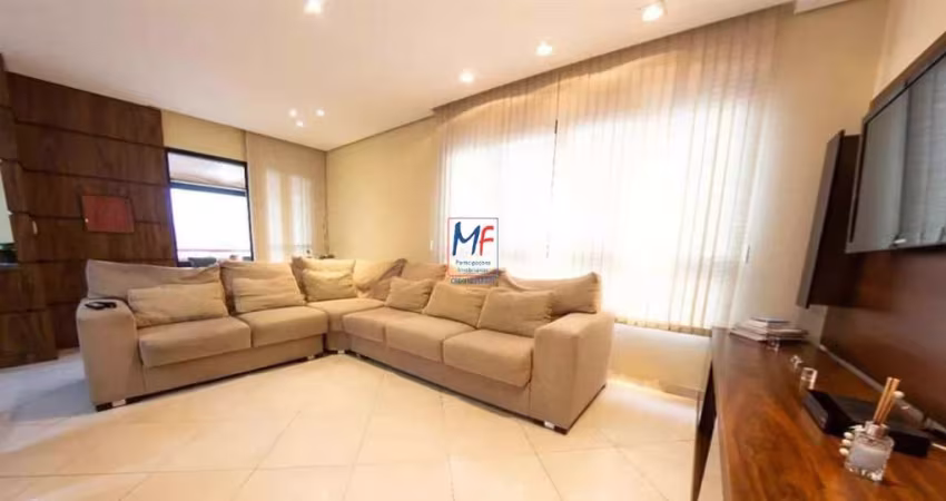 Excelente apto no Parque Mandaqui, 140m² a.u., 4 dormitórios (3 suítes), sala ampla, cozinha, lavanderia, dep. empregada, varanda envidraçada, 2 vagas, lazer (REF 20.186)