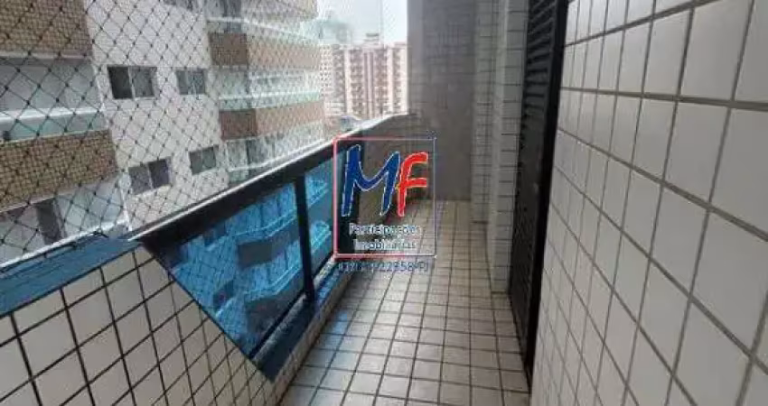 Excelente apto na praia grande/sp, com 96m² a.u., 2 dormitórios (1 suíte), sala com 2 ambientes, varanda, cozinha, despensa, área de serviço, 2 vagas, lazer (ref 19.980)