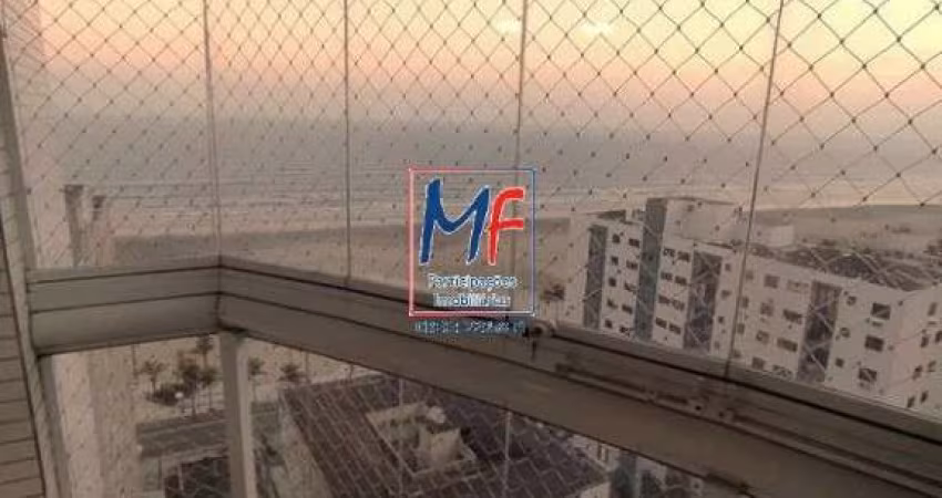Excelente apto na praia grande/sp, com 92m² a.u., 2 dormitórios (2 suítes), sala com 2 ambientes, cozinha, varanda gourmet envidraçada, 2 vagas, lazer (ref 19.972)