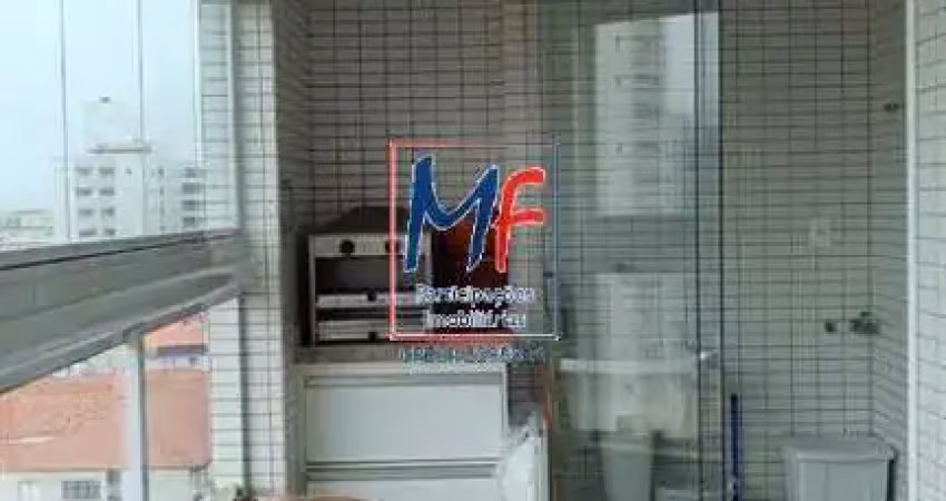Excelente apto na praia grande/sp, 2 dormitórios (1 suíte),  sala, cozinha, varanda,1 vaga, lazer. prox. av. pres. castelo branco, a 30m da praia do caiçara (ref 19.981)