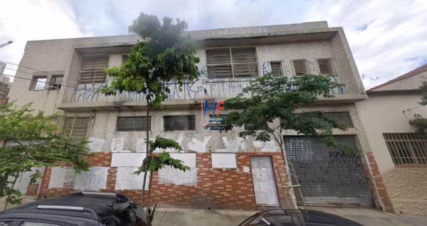 Excelente Terreno localizado no bairro do Belenzinho, com 827 m² área total, testada de 20 metros. ZONEAMENTO: ZEU. Aceita propostas em dinheiro.  REF: 19.860