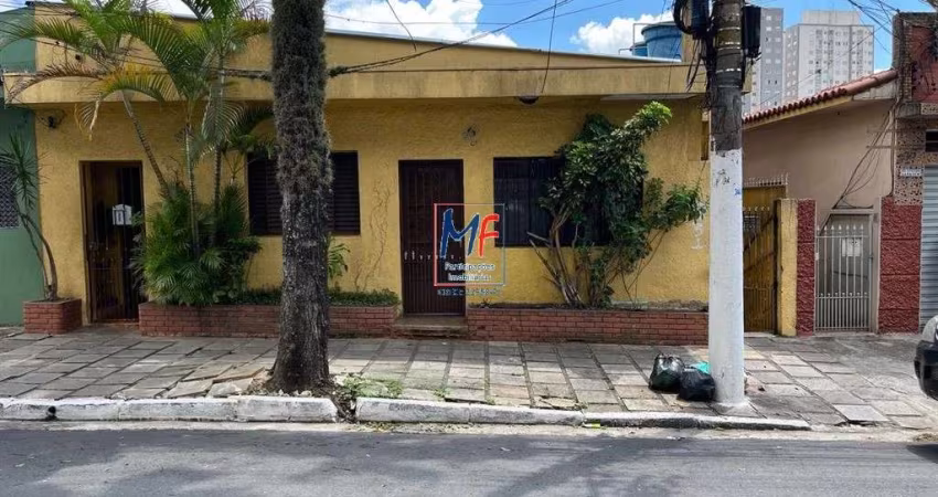 Excelente terreno na Vila Palmeiras, com 250 m² ., 400 m² a.c., composto por 10 casas. Zoneamento ZC. Não aceita permutas. Prox. Tietê Plaza Shopping (REF 19.804)