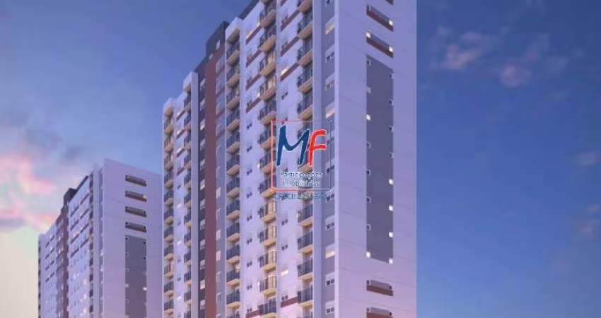 Excelente apto  com 37m² a.u., 2 dormitórios, sala,  1 vaga, lazer. Prox. Shopping C. Limpo e Metrô Giovanni G. (REF 19.644)