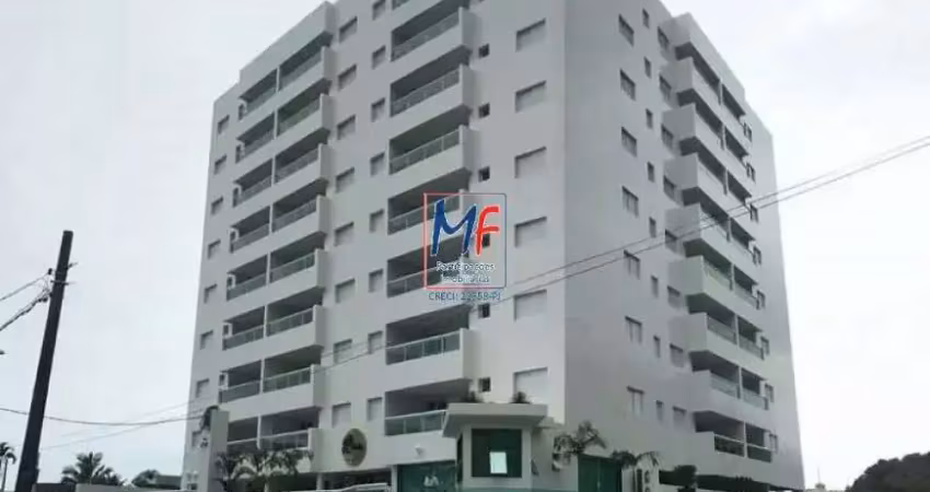 Excelente apto em Mongaguá SP, com 105m² a.u., 2 dormitórios (1 suíte), sala 2 ambientes, cozinha, lavanderia, varanda gourmet envidraçada, 1 vaga, lazer (REF 19.958)