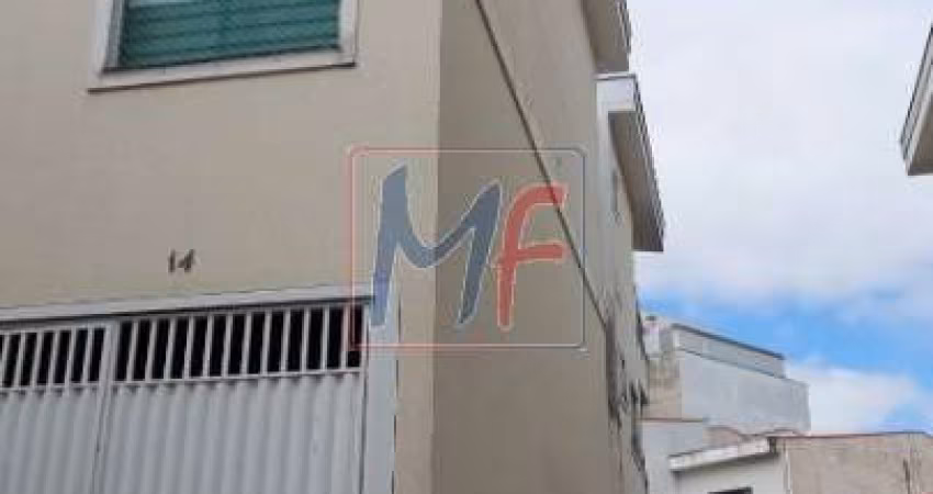 REF 16.780 - Lindo sobrado em cond. fechado em Santo André, 109m² a.u., 2 quartos (2 suítes), sala, cozinha, lavabo, lavanderia e 2 vagas.