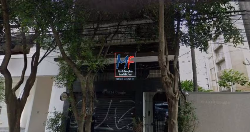 Excelente casa comercial  Jardim Paulista, com 82 m² a.u.,  tereno 240 m2, testada de 6 m, ZEU Zon. Não aceita permutas. Localizado próximo da Av. Paulista (REF 20.261)