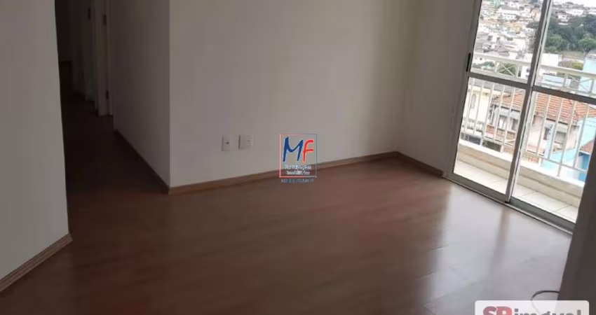 Excelente apto V. Maria Alta, com 51m² a.u., 2 dormitórios, sala, cozinha, lavanderia, varanda, 1 vaga, lazer. (REF 20.490)