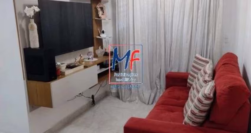 Excelente apto garden, com 63m² a.u., 2 dormitórios, sala, cozinha, varanda, área serviço, quintal, 1 vaga, lazer.  (REF 20.493)