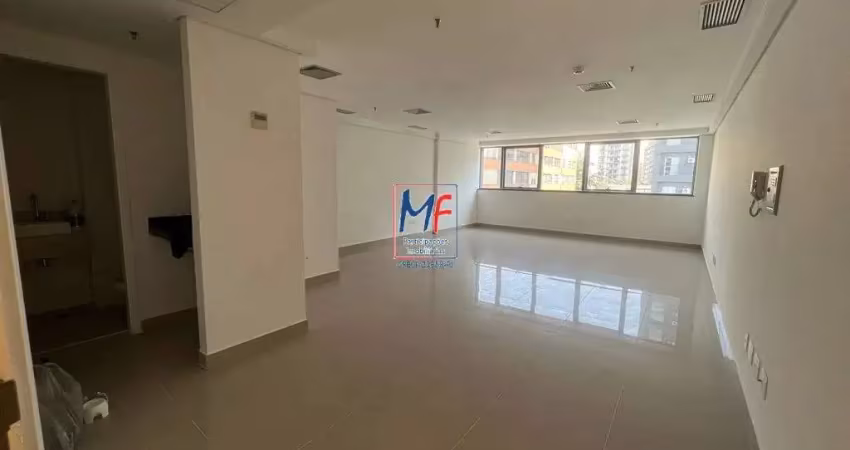 Excelente sala comercial santa cecília,  50m² a.u., 2 banheiros, forro rebaixado, janela antirruído, copa, 2 vagas (ref 20.595)