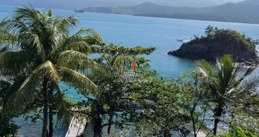 Excelente casa na  praia da feiticeira,  em ilhabela/sp, 457 m² a.c., 1416m² a.t., 6 dormitórios (4 suítes), pier particular, vista p/mar (ref 20.590)