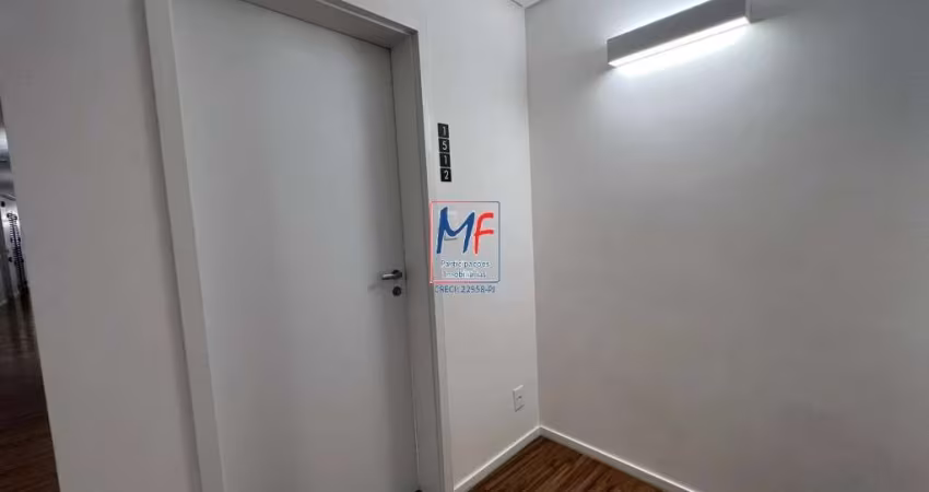 Excelente Sala Comercial no Tatuapé , no prédio mais alto de São Paulo, 40,29m² a.u, 1 banheiro. Layout flexível. REF 20741