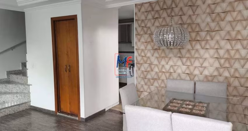 Excelente sobrado cond. fechado Aricanduva, 156m² a.u., 3 dormitórios (1 suíte), churrasqueira, depósito, 2 vagas (REF 20.800)