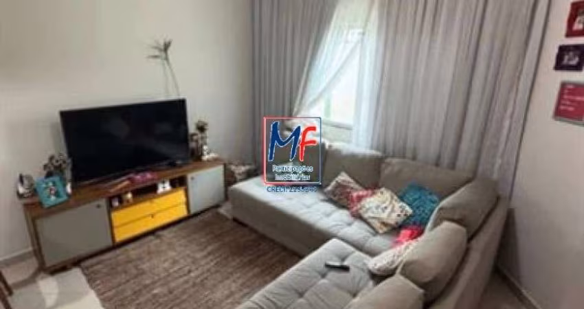 Excelente sobrado em cond. fechado, com 70m² a.u., 2 dormitórios (2 suítes), sala, cozinha, área de serviço, churrasqueira, 1 vaga (REF 20.854)
