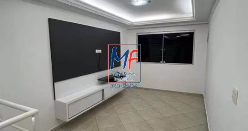 Excelente sobrado na Vila Ré, com 80m² a.u., 2 dormitórios (1 suíte), sala, cozinha, lavanderia, churrasqueira, quarto de serviço/depósito, 2 vagas cobertas (REF 20.827)