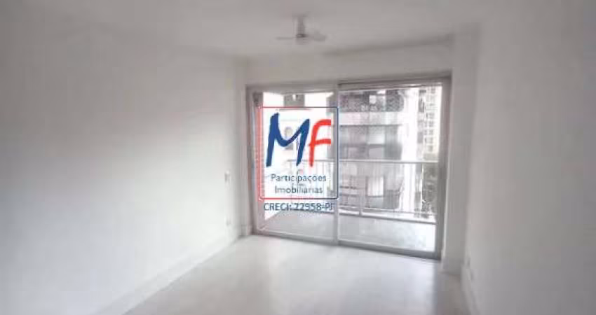 Excelente apto em Indianópolis, com 45m² a.u., 1 dormitório, sala, cozinha, varanda, área de serviço, 1 vaga, lazer. Prox. Metrô Moema, Shopping Ibirapuera (REF 20.962)
