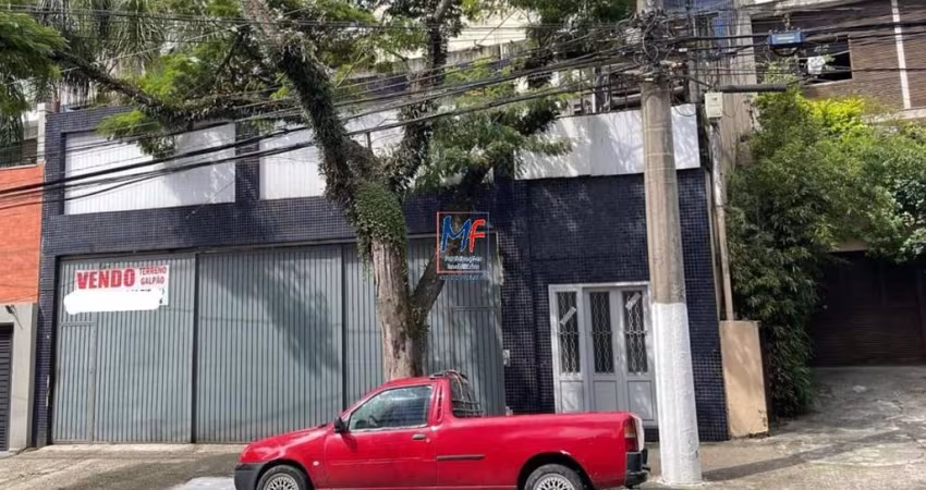 Excelente Galpão no Paraiso, zona sul de SP, com 350m² área útil, terreno 270 m2,  uma ótima escolha para empresas, investimentos e armazenamento. REF 20.989