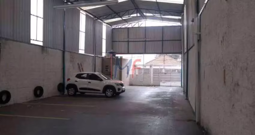 Excelente galpão  vila moinho velho, com 400m² em vão livre, pé direito de 7m², testada de 8 m ,  zoneamento zm.  1 banheiro. ideal para estacionamento. - ref 12.297
