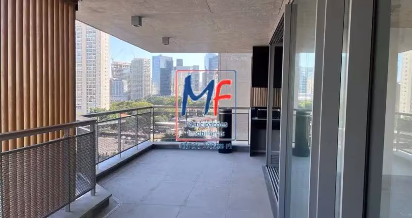 Excelente apto no jardim das acácias, 167m² a.u., 3 dormitórios (2 suítes), sala ampliada, cozinha, varanda gourmet, 3 vagas, lazer. prox. shopping morumbi (ref 21.104)