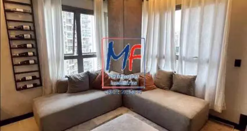 Excelente apto duplex em indianópolis, com 71m² a.u., 2 dormitórios (1 suíte), sala, cozinha, 1 vaga, lazer. prox. shopping ibirapuera (ref 21.117)