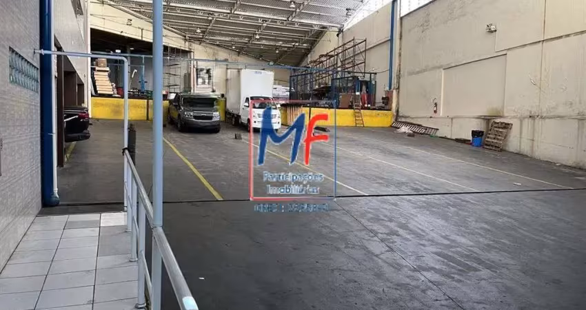 Excelente galpão  vila guarani (zona sul sp), com 1654m² a.c., 1400m² a.t., refeitório, recepção, vestiários, escritórios, 10 vagas. prox. metrô jabaquara .zeu .(ref 21.124)