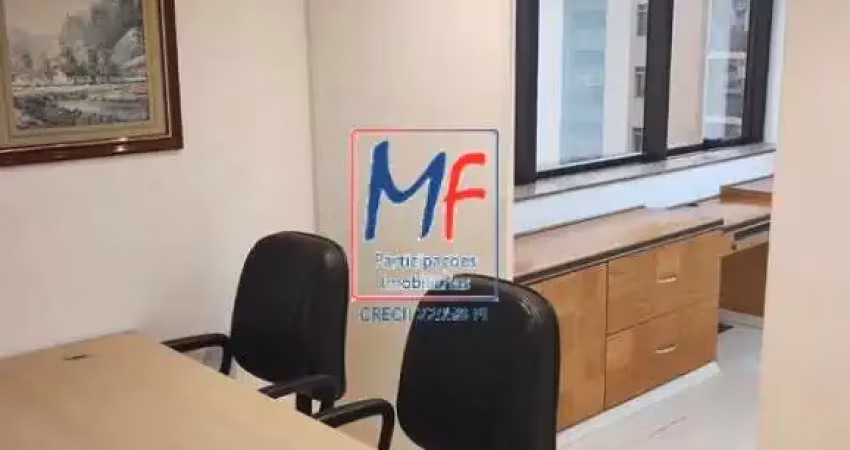 Excelente conjunto comercial no itaim bibi, com 48m² a.u., 2 salas, 2 banheiros, copa, ar condicionado central, 1 vaga. prox. av. brigadeiro faria lima (ref 21.142)