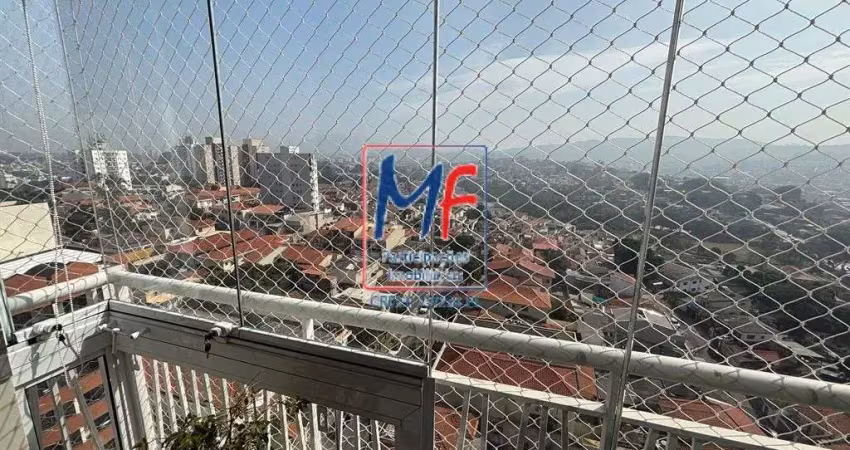 Excelente apto na vila pereira barreto, com 63m² a.u., 3 dormitórios, sala, cozinha,  varanda envidraçada, 1 vaga, lazer (porteira fechada) (ref 21.160)