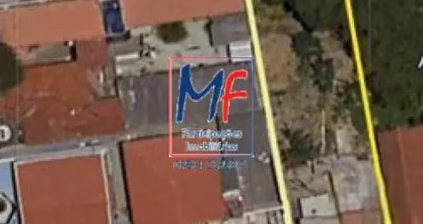 Excelente terreno na vila laís, 600 m² a.t., em declive, 10m x 60m, com duas casas antigas, testada de 10 m, zoneamento zc. prox. cemitério da penha (ref 21.132)