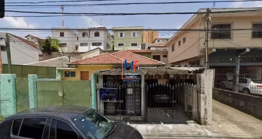 Excelente terreno na vila morse, com 200 m2 e 165 m² a.u., testada de 10 m, não aceita permutas , composto por 1 casa e 2 vagas. prox. estádio do morumbi (ref 19.849)