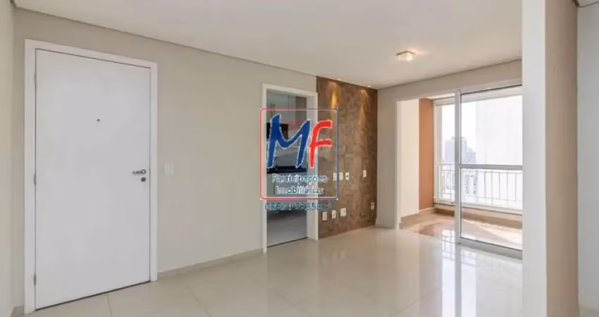 Excelente apto na barra funda, com 61m² a.u., 2 dormitórios (1 suíte), sala, cozinha, área de serviço, varanda envidraçada, 1 vaga, lazer (ref 21.291)
