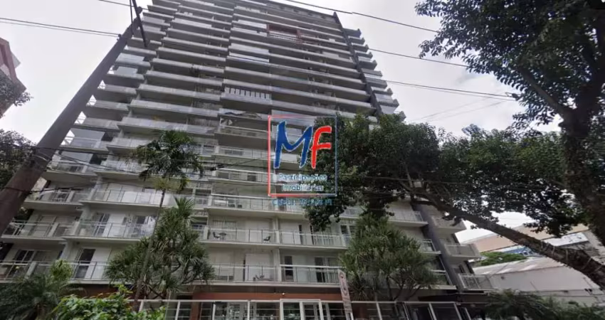 Excelente apto em indianópolis, com 45m² a.u., 1 dormitório, sala, cozinha, banheiro e 1 vaga, lazer. prox. shopping ibirapuera, metrôs eucaliptos e moema (ref 21.347)
