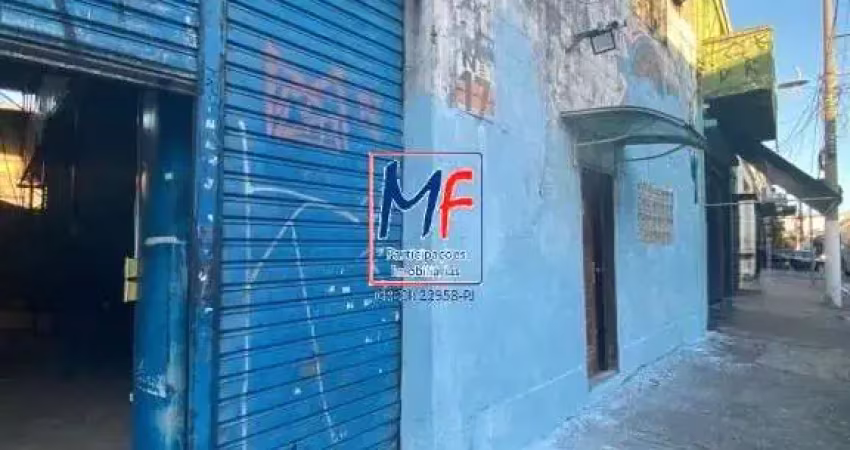 Excelente terreno localizado na região do brás, 200 m²  a.c., 346 m² terreno , duas frentes 14 e 36,50 m. zoneamento: zeup. ref: 19.300