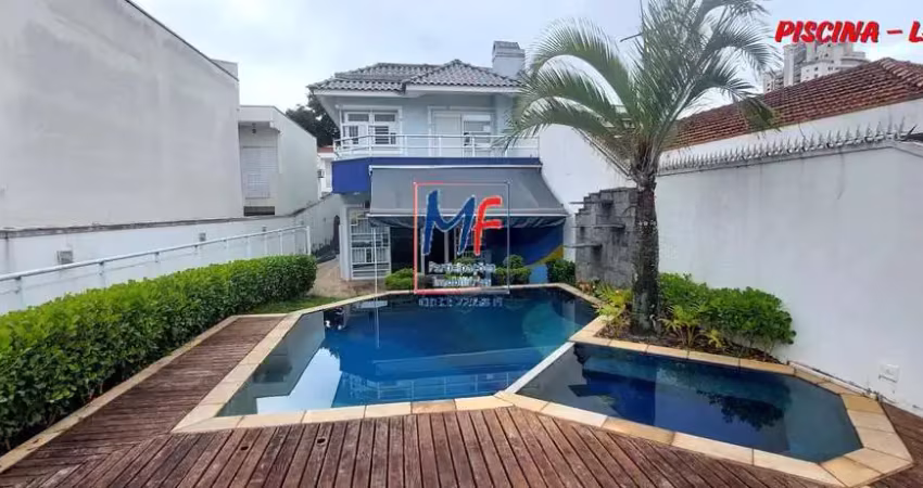 Excelente casa assobrada  com  410 m²  a.t, 650 m³ a.c ,  3 ambientes, 4 suítes e 12 vagas. aceita permuta por galpão sp ou abc . agende já a sua visita. ref: 21.443