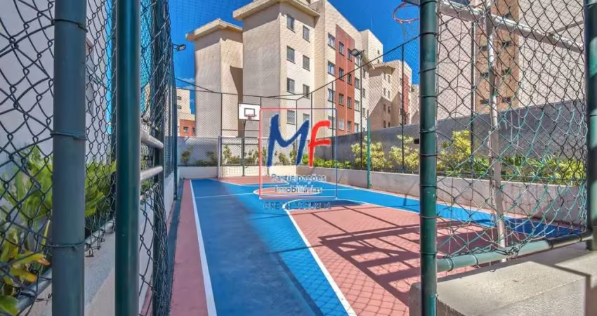 Excelente apto no parque jaçatuba, santo andré/sp, 61 m² a.u., 3 dormitórios (1 suíte), sala, cozinha, 2 vagas, lazer. prox. cemitério nossa senhora do carmo (ref 21.695)