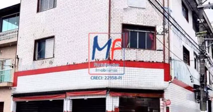 Excelente prédio comercial v. ema,  terreno 265 m², 713 m2 a.c., salão comercial e 4 aptos. aceita permuta. zm. (ref 21.815)