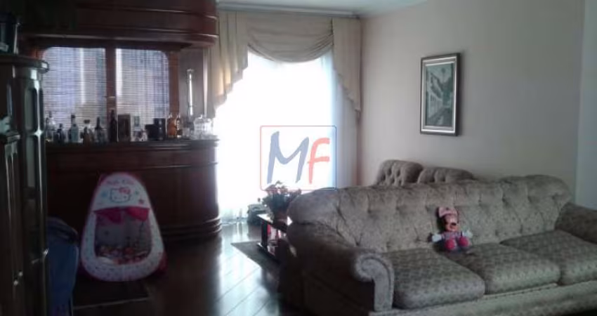 REF 1088 Excelente Apartamento com 234 m² no Tatuapé , com 4 dorms sendo 2 suítes, 3 vagas de garagem, lazer completo. Estuda permuta!