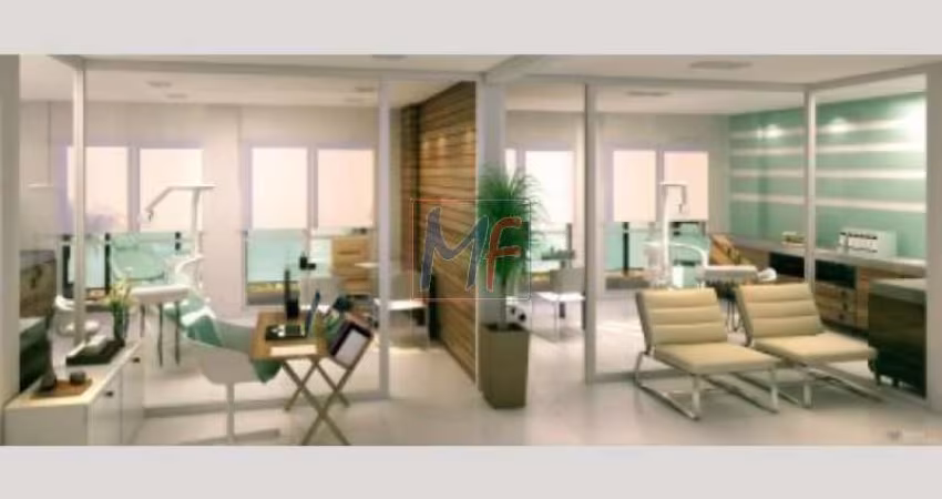 REF 6708 Excelente Sala comercial no Station Offices Saúde - estação de Metro Saúde, com 1 banheiro, 1 vaga coberta, 36 m²