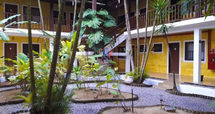 Excelente pousada em ubatuba na praia lazaro altura km 64 e 63 com 2.000 m² construído, com 26 quartos tendo 40 m² cada.