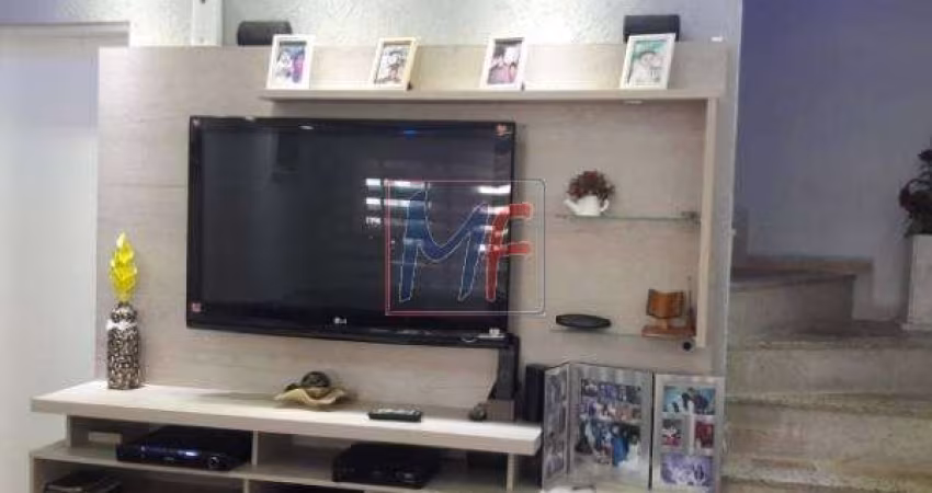 REF 10.619 Lindo Sobrado na Vila Serralheiro, com 3 dorms sendo 1 suíte, 210 m² construídos, 2 vagas de garagem, lazer com churrasqueira.